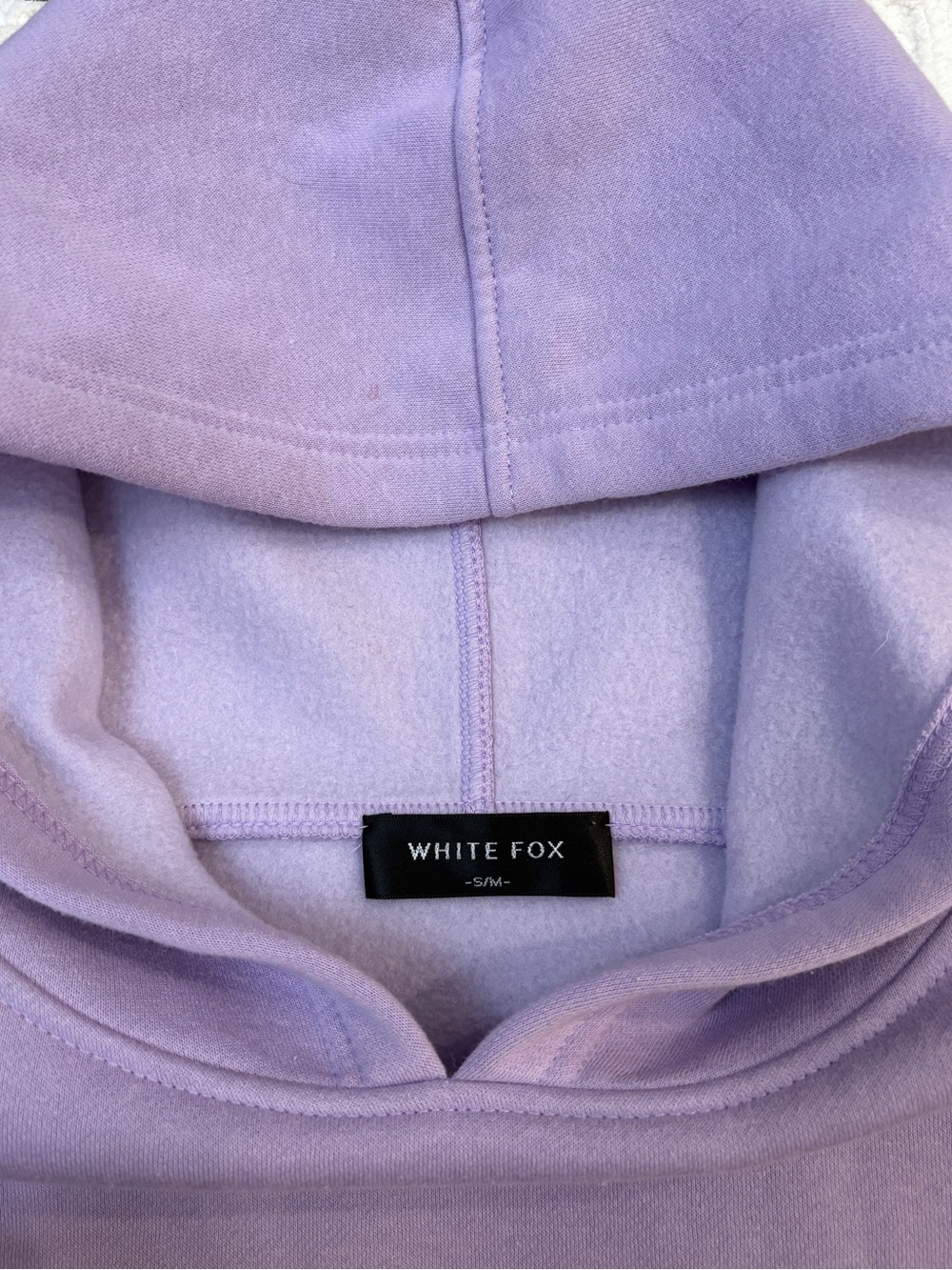 White Fox Lavender "Leisure” Logo Hoodie 🫧 - Picture 6 of 7